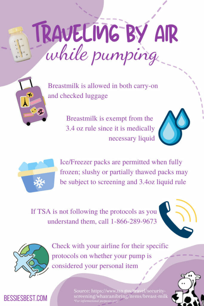Travel Tips Breastfeeding TSA Pump